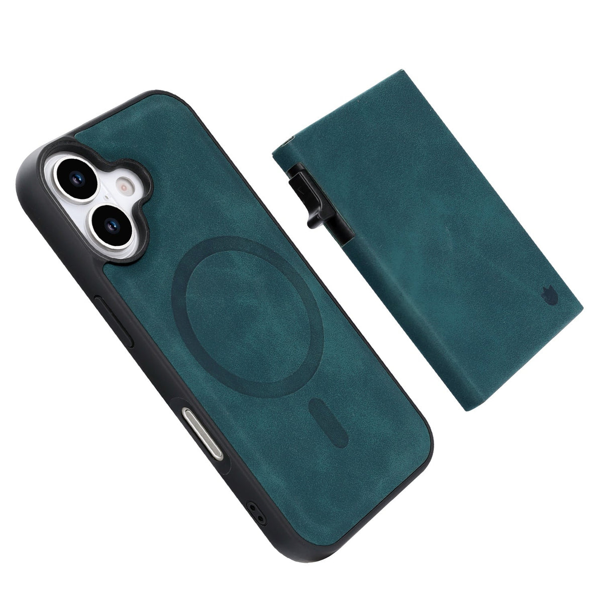 Apple iPhone 17 Hülle - Emerald Green - MagSafe Backcover mit ausziehbarem Kartenfach