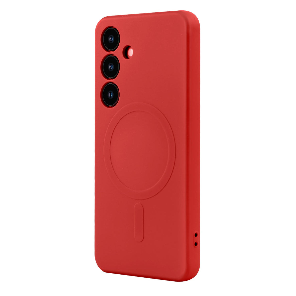 Samsung Galaxy S25 Plus Hülle - Rot - Liquid-Silikon-MagSafe-Backcover