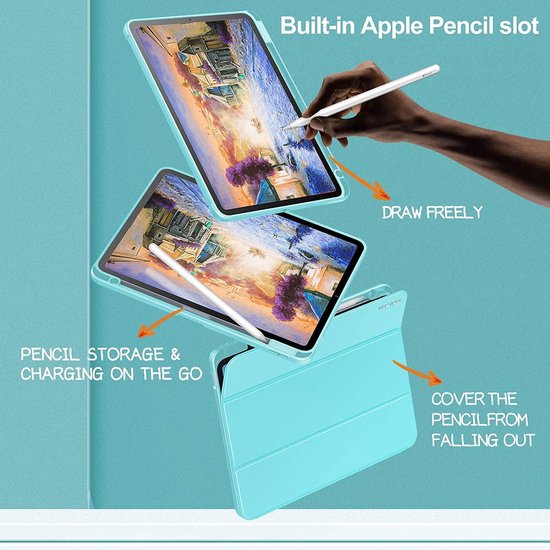 Apple iPad Air 4 10.9 (2020) Tablet Case - Mint - Smart Cover