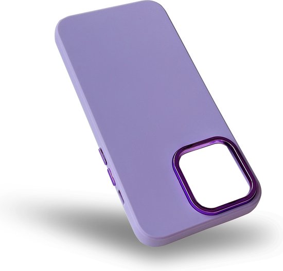 Apple iPhone 14 Pro Max Case - Purple - Shockproof Silicone Back Cover