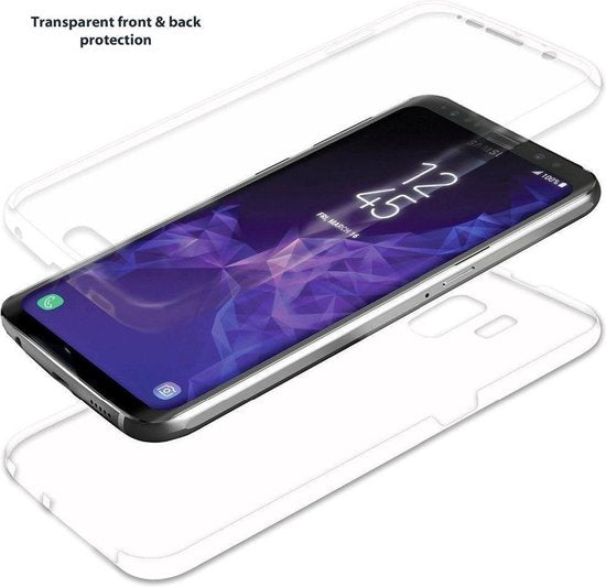 Samsung Galaxy J4 Plus Hoesje - Dubbelzijdig 360° Case - Transparant Back Cover