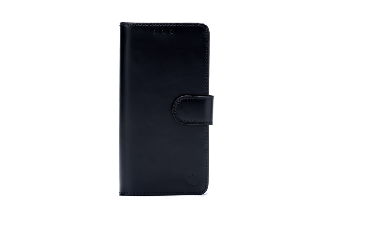 Apple iPhone 17 Pro Max Hoesje - Charcoal Gray - Echt Leren 2 in 1 MagSafe Bookcase