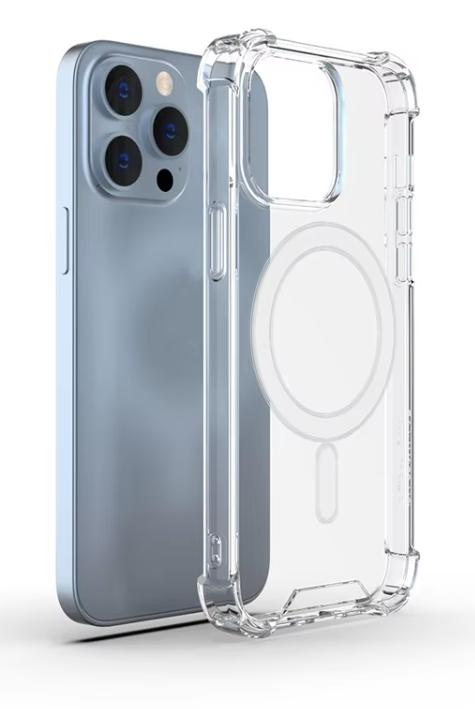 iPhone 16 Pro Hoesje - Transparant - Anti-Shock MagSafe Back Cover
