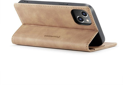 iPhone 13 Hoesje - Sienna Brown - Dunne Bookcase