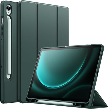 Samsung Galaxy Tab S10 FE Plus Tablethoes - Donker Groen - Smart Cover