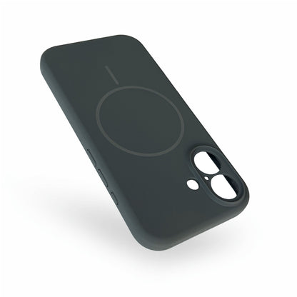 Apple iPhone 16 Case - Grey - Liquid Silicone MagSafe Back Cover
