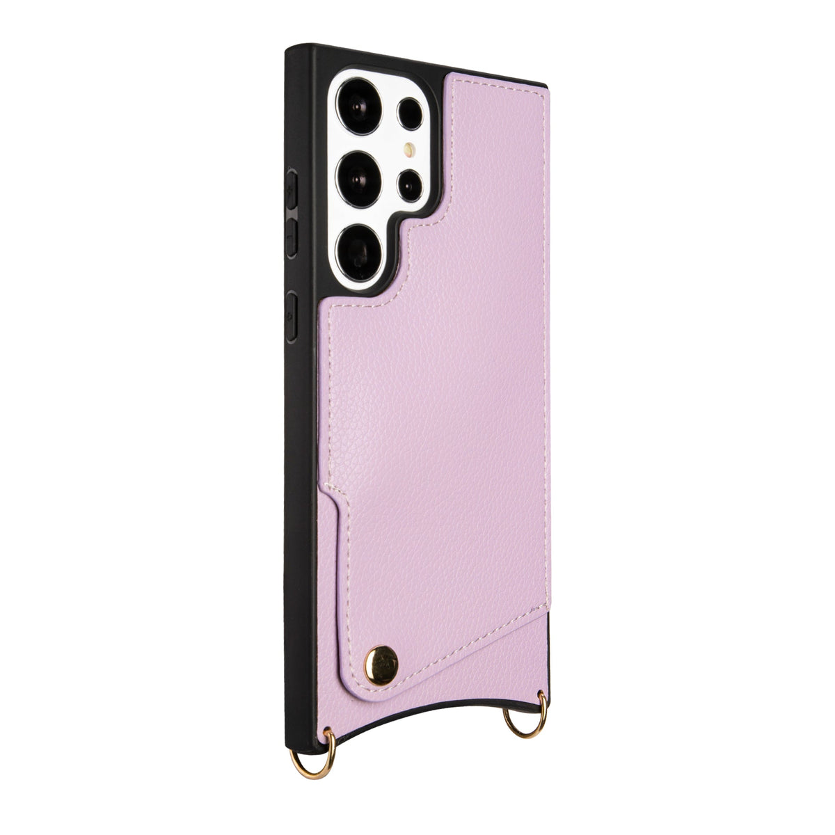 Samsung Galaxy S23 Ultra Hoesje - Paars - Back Cover met Pols Bandje