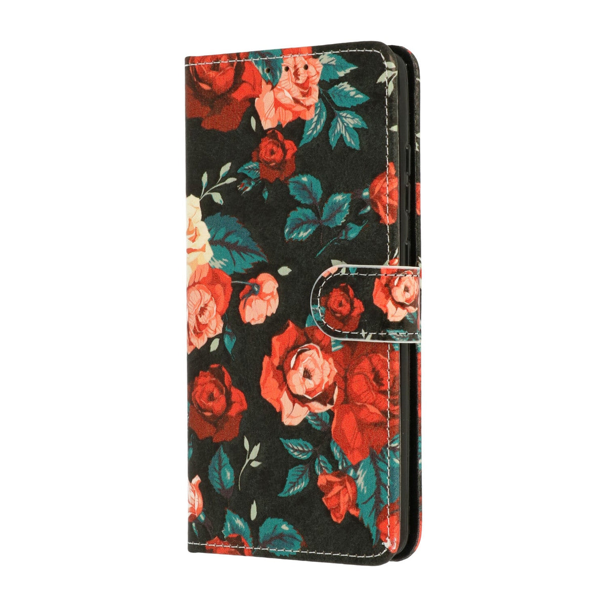 Apple iPhone 18 Pro Max Hoesje - Vintage Bloemen - Print Bookcase