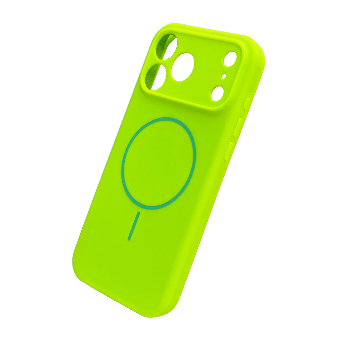 Apple iPhone 18 Pro Max Hoesje - Lime Green - Zachte Liquid Siliconen MagSafe Back Cover