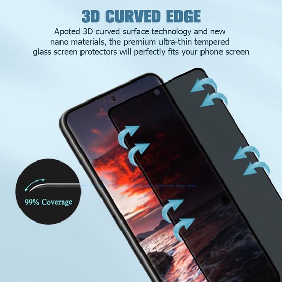 Samsung Galaxy S23 Screenprotector - Privacy - 2 Stuks