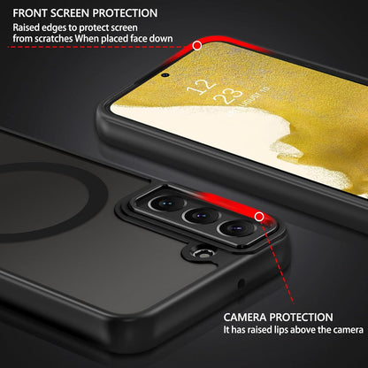 Samsung Galaxy S21 Hoesje - Zwart - Matte Armor MagSafe Back Cover