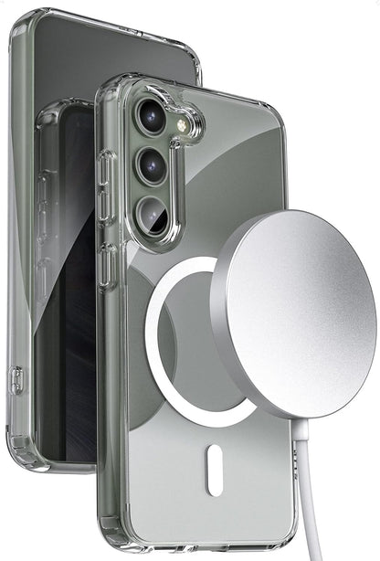 Samsung Galaxy S23 Hoesje - Transparant - Anti-Shock MagSafe Back Cover
