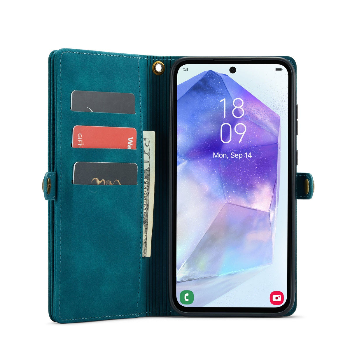 Samsung Galaxy S26 Ultra Hoesje - Emerald Green - 2 in 1 Bookcase met 10 Kaart Vakken
