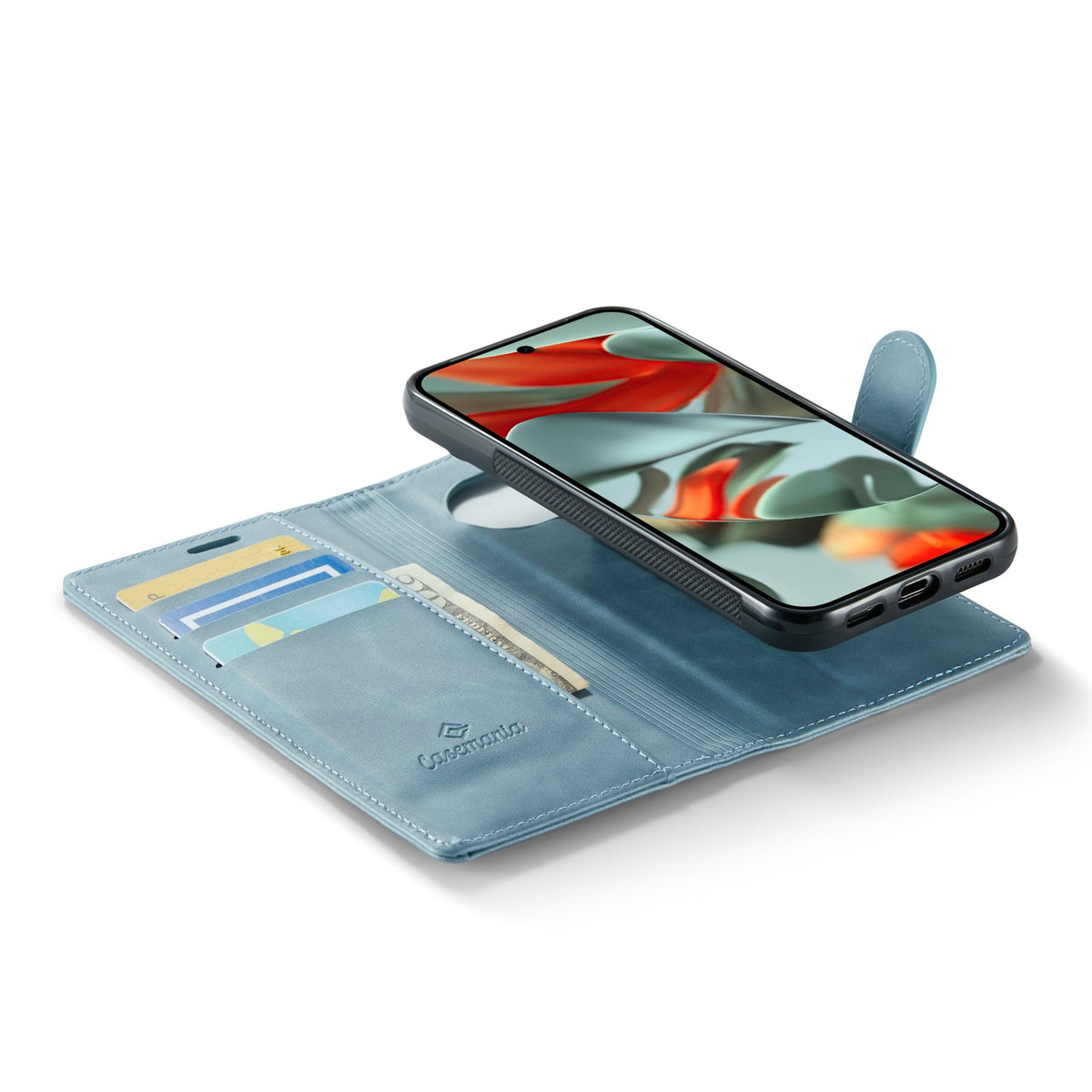 Google Pixel 10 Pro XL Hoesje - Aqua Blue - Luxe 2 in 1 MagSafe Bookcase