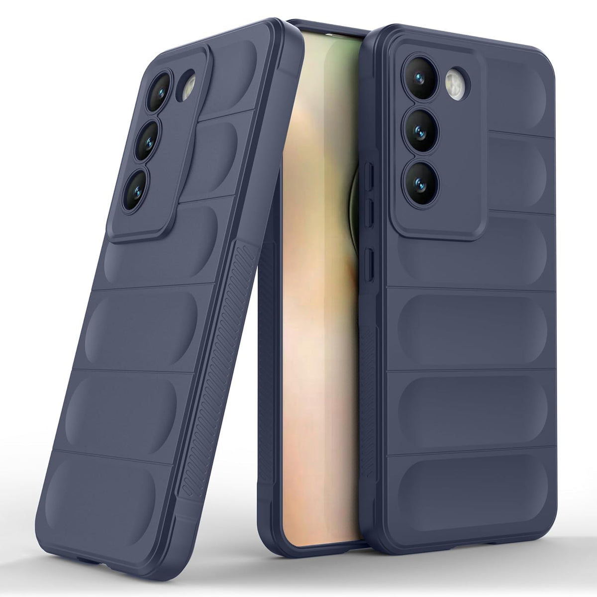 Samsung Galaxy A57 Hoesje - Donker Blauw - Siliconen Back Cover