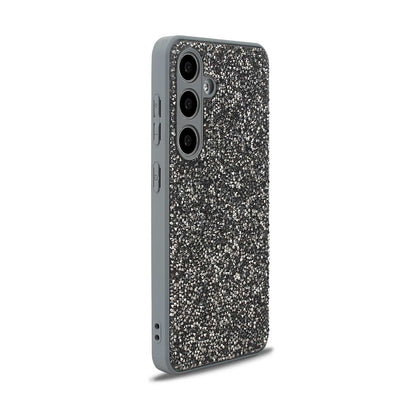 Samsung Galaxy A56 Hoesje - Zilver - Diamant Glitter Back Cover