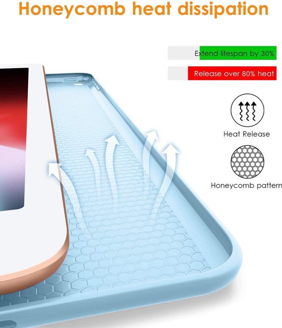 Apple iPad 6 9.7 (2018) Tablethoes - Licht Blauw - Smart Cover