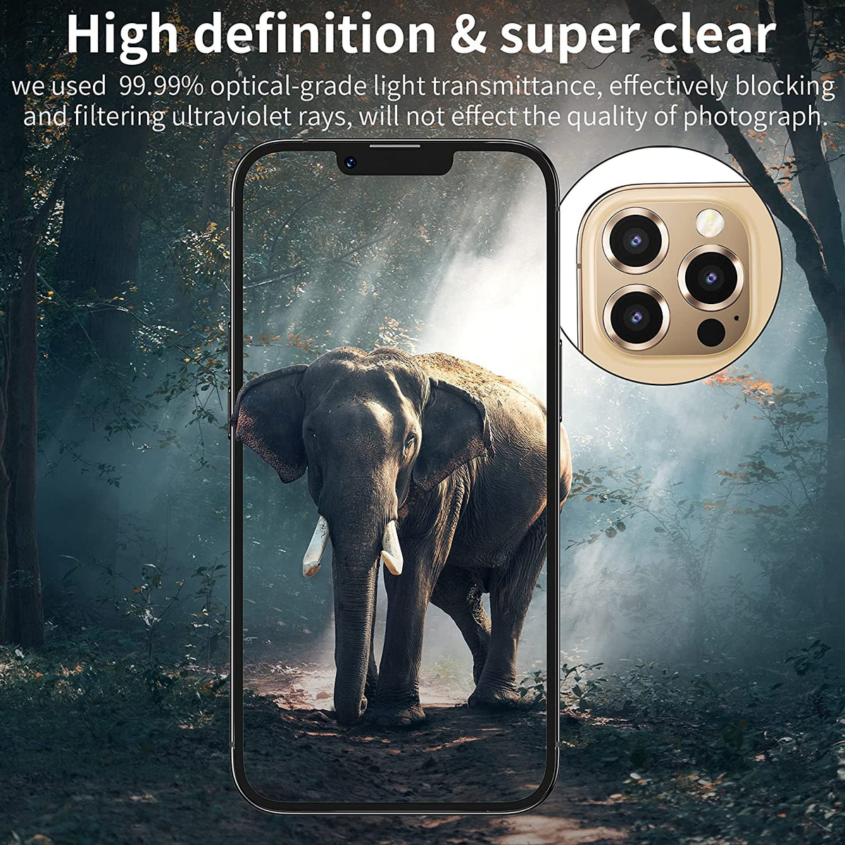Apple iPhone 13 Pro Max Lens Protector - Goud - 1 Stuk