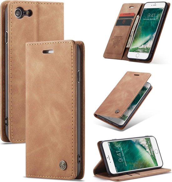 Apple iPhone 7 Case - Sienna Brown - Slim Wallet Case