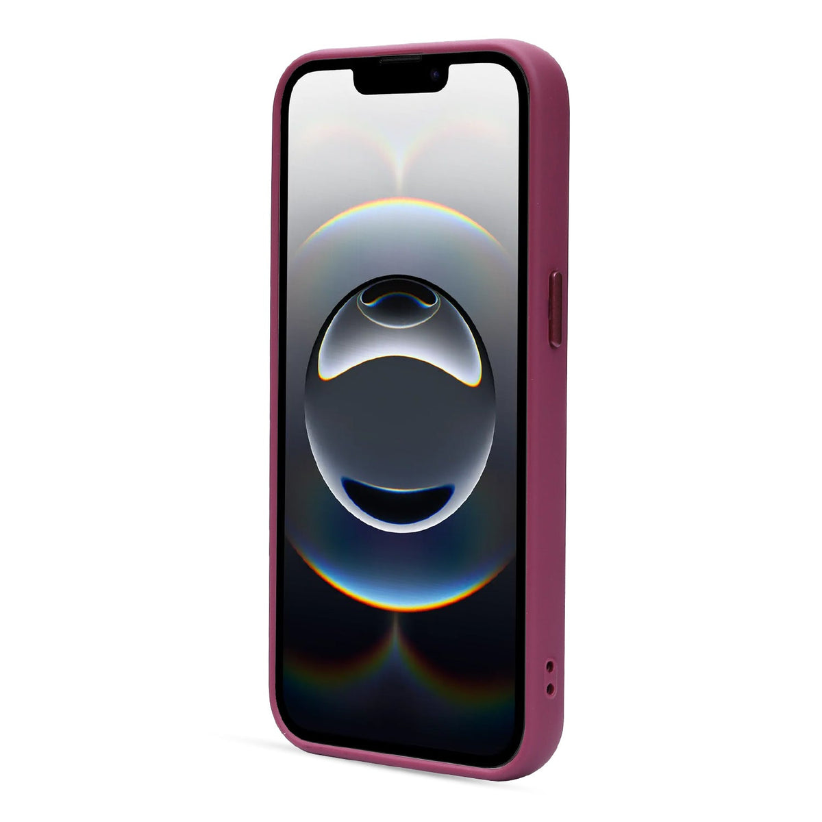 Apple iPhone 17e Hoesje - Bordeaux met Pols Bandje - Matte Armor MagSafe Back Cover met Telefoonkoord