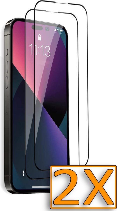 Apple iPhone 14 Pro Schutzfolie - Full Cover mit Kameraschutz - 2 Stück