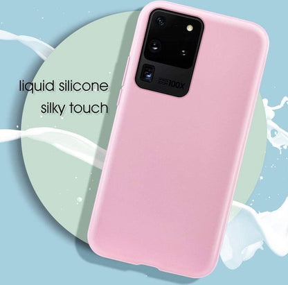 Samsung Galaxy S20 Ultra Hoesje - Roze - Siliconen Back Cover