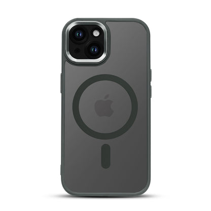 Apple iPhone 13 Hoesje - Grijs - Bumper MagSafe Back Cover