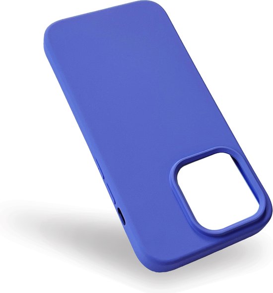 Apple iPhone 14 Pro Hoesje - Paars - Matte Siliconen Back Cover