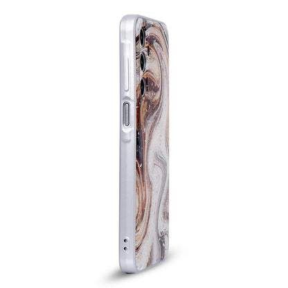 Samsung Galaxy A26 Hoesje - Wit - Siliconen Marmer Back Cover