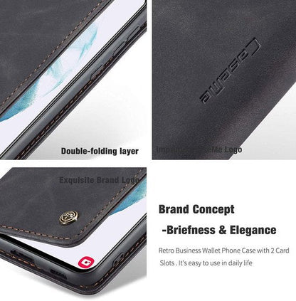 Samsung Galaxy S21 Plus Hülle - Charcoal Gray - Dünne Bookcase