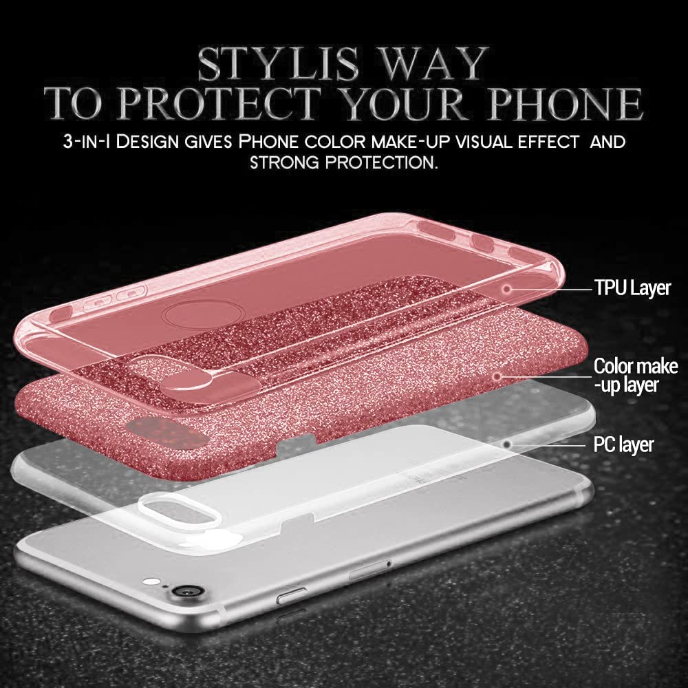 Samsung Galaxy A34 5G Hoesje - Roze - Glitter Back Cover