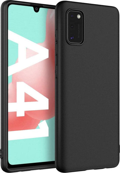 Samsung Galaxy A41 Hoesje - Zwart - Siliconen Back Cover