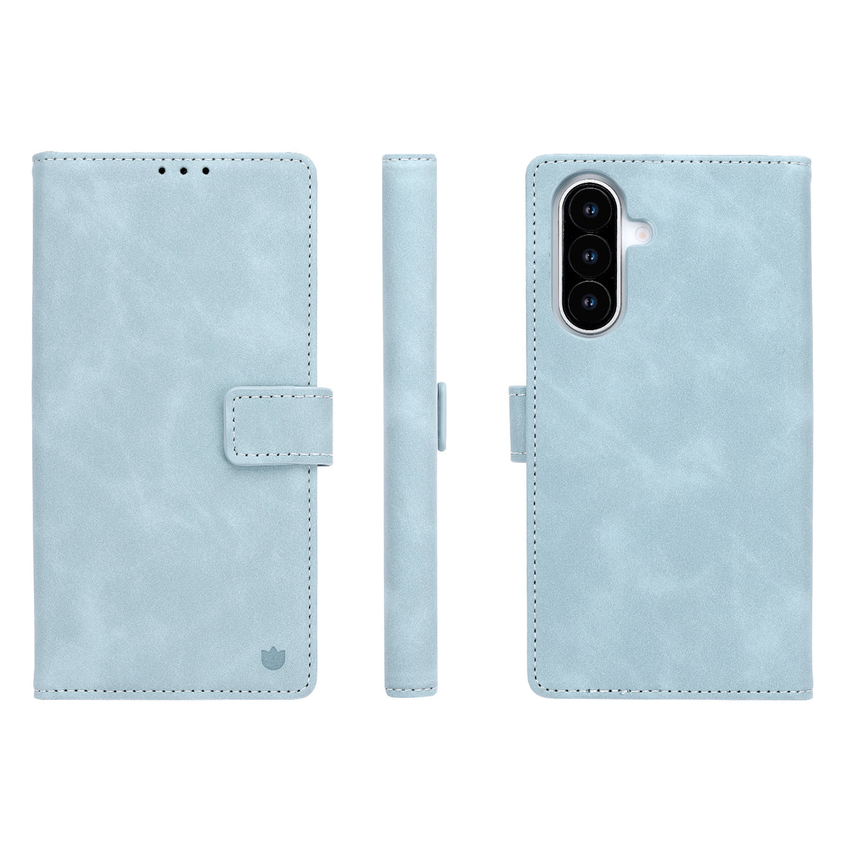 Samsung Galaxy A57 Hoesje - Aqua Blue - Portemonnee Bookcase