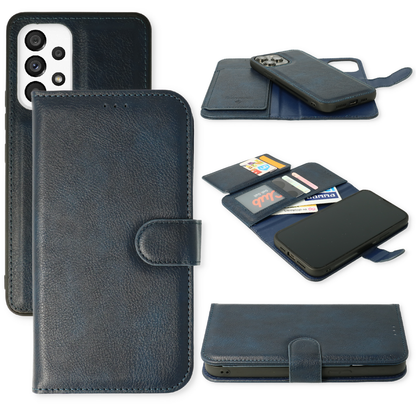 Samsung galaxy A13 (4G) Hoesje - Blauw - 2 in 1 Bookcase met 10 Kaart Vakken