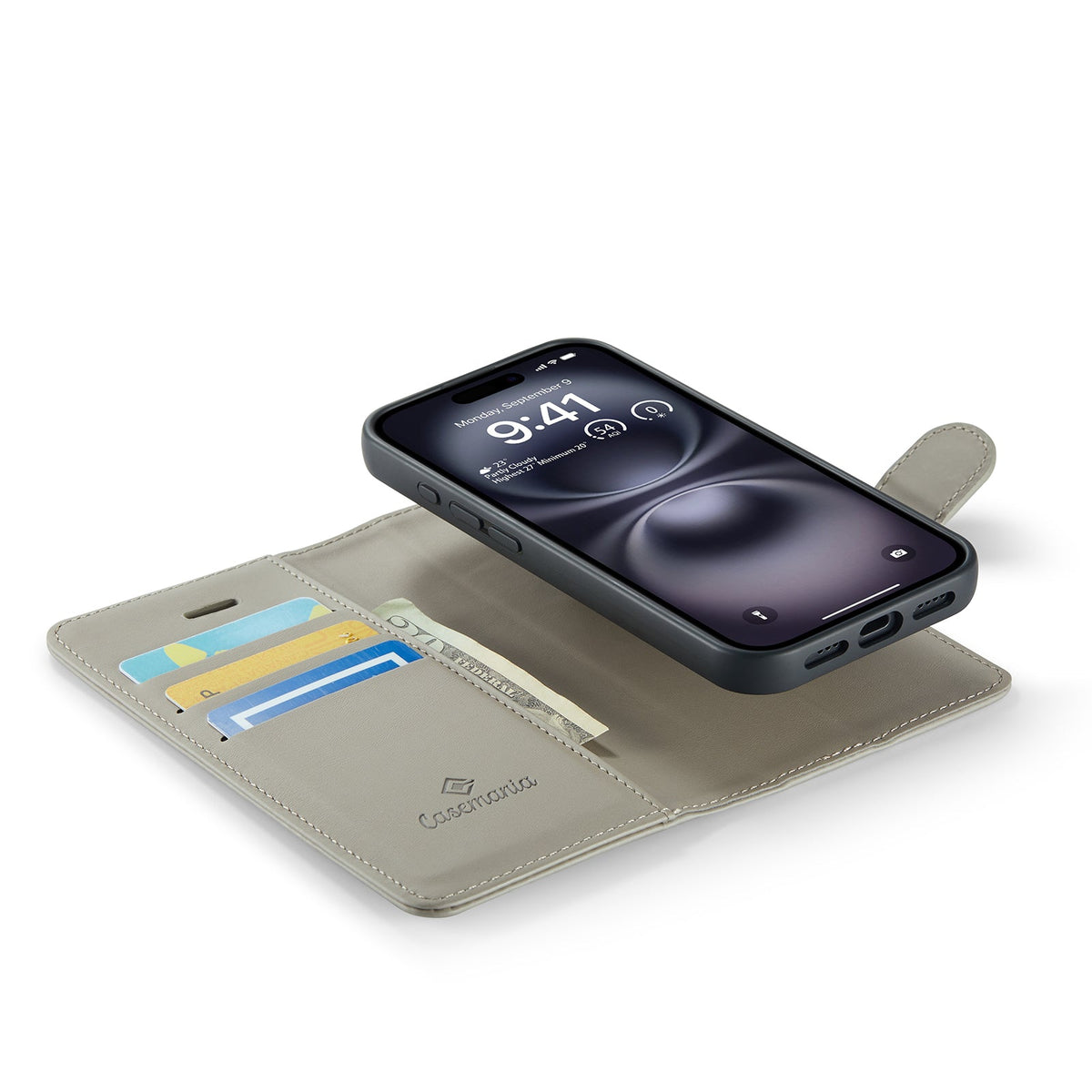 Apple iPhone 16 Plus Case - Smoke Gray - 2-in-1 Wallet Case