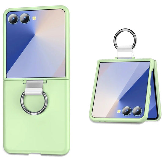 Samsung Galaxy Z Flip 7 Case - Lime Green - Liquid Silicone Ring Back Cover