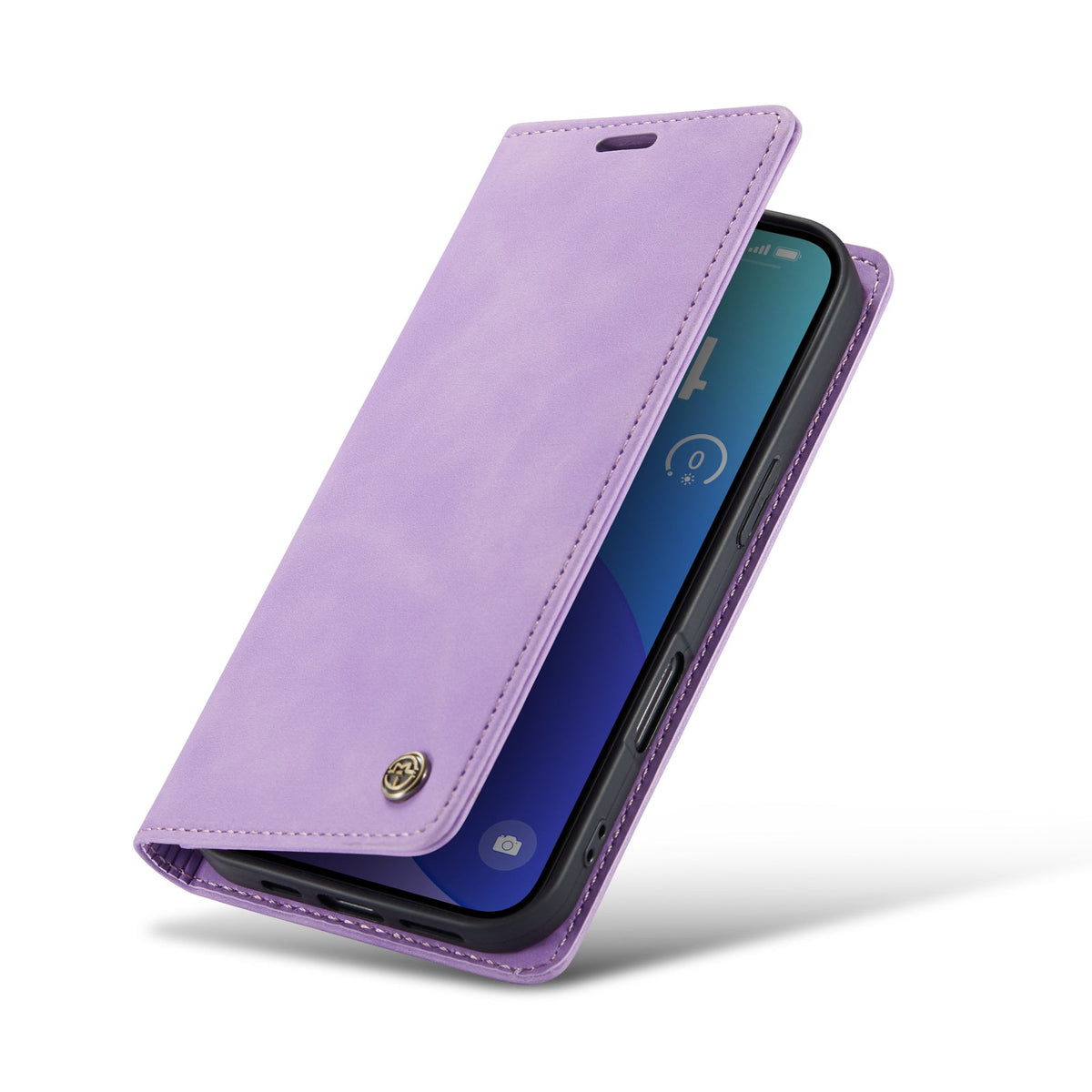 iPhone 16 Pro Hoesje - Bright Lila - Dunne Bookcase