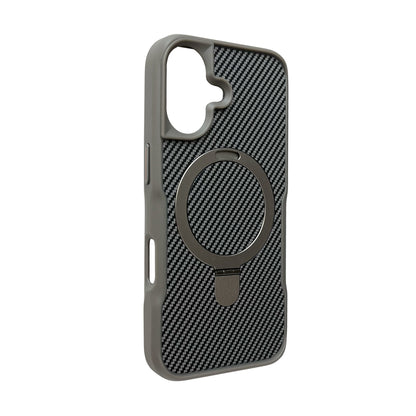 Apple iPhone 17 Case - Silver - Carbon MagSafe Back Cover