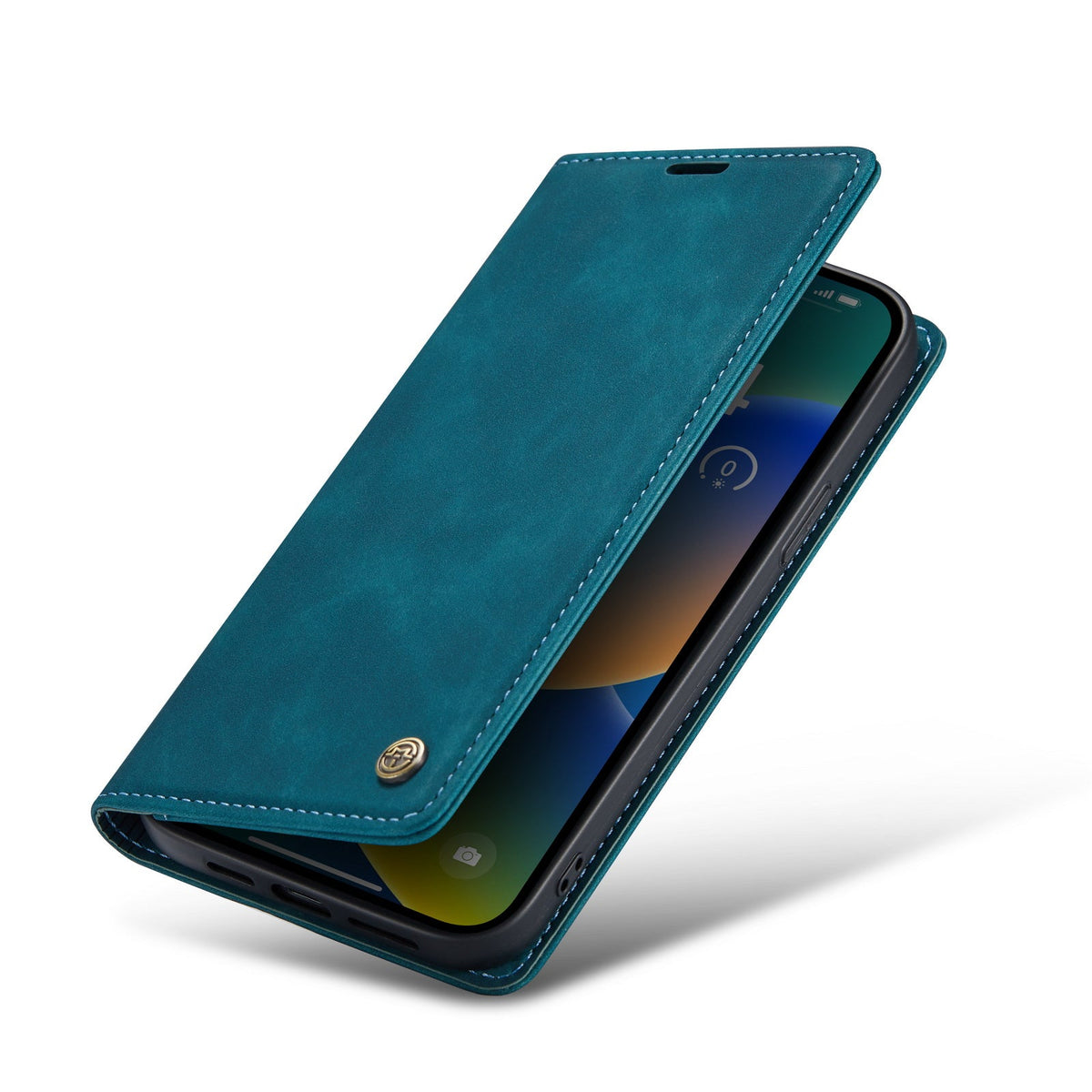 iPhone 16e Hoesje - Emerald Green - Dunne Bookcase