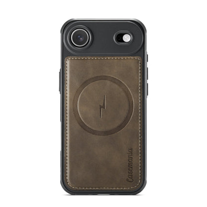 Apple iPhone Air Case - Mahogany Brown - Luxury 2-in-1 MagSafe Wallet Case