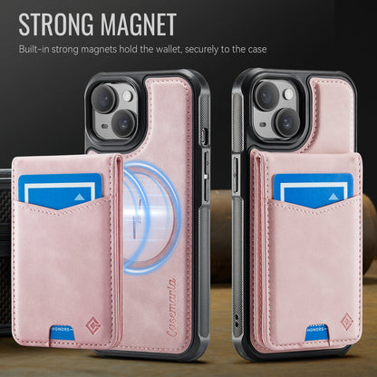 Apple iPhone 14 Case - Pale Pink - MagSafe Back Cover with Card Holder