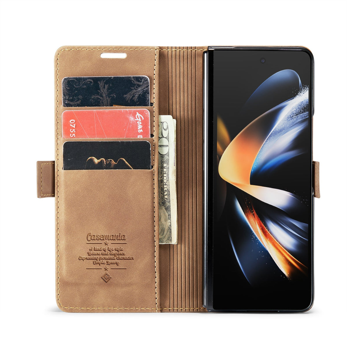 Samsung Galaxy Z Fold6 Hoesje - Sienna Brown - Bookcase