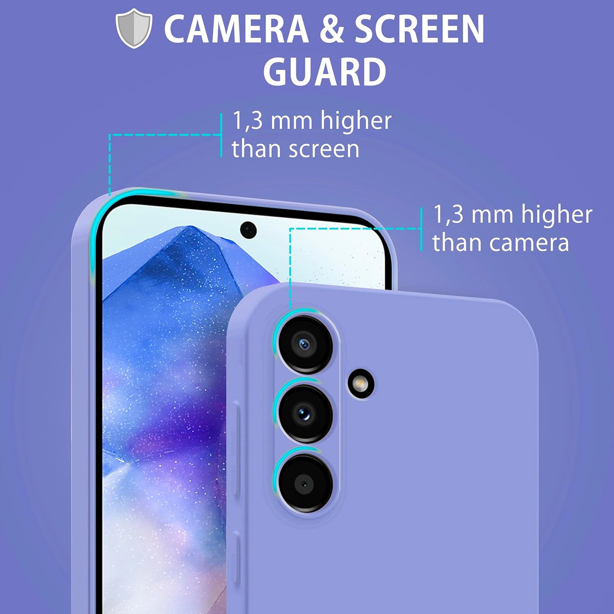 Samsung Galaxy S25 FE Hoesje - Paars - Liquid Siliconen Back Cover