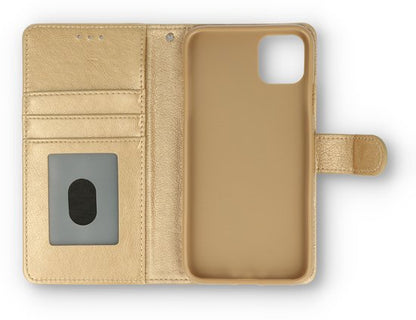 Samsung Galaxy S22 Hoesje - Goud - Luxe Bookcase