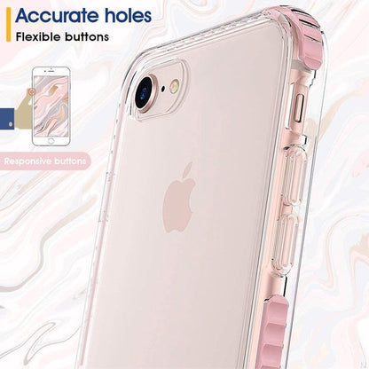 Apple iPhone 7 Hoesje - Roze - Anti-Shock Back Cover