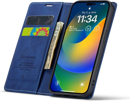 Apple iPhone 14 Pro Max Case - Navy Blue - Slim Wallet Case