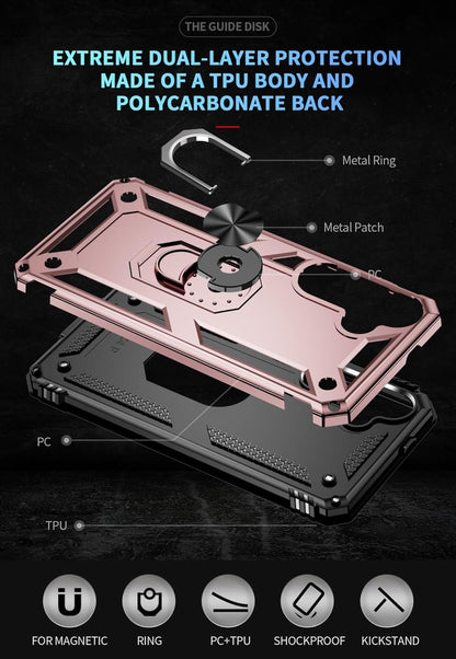Samsung Galaxy S24 Plus Hülle - Roségold - Armor Kickstand Back Cover