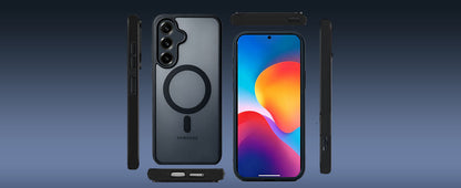 Samsung Galaxy A27 Hoesje - Zwart - Matte Armor MagSafe Back Cover