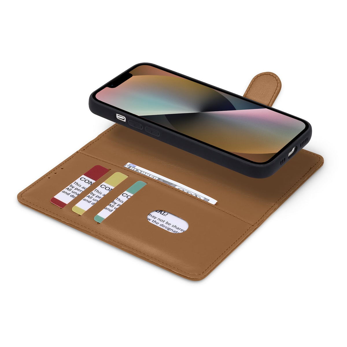 Apple iPhone SE (2022) Hoesje - Bruin - 2 in 1 Bookcase
