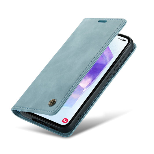 Oppo A60 Hoesje - Aqua Blue - Dunne Bookcase met Pasjeshouder